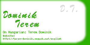dominik terem business card